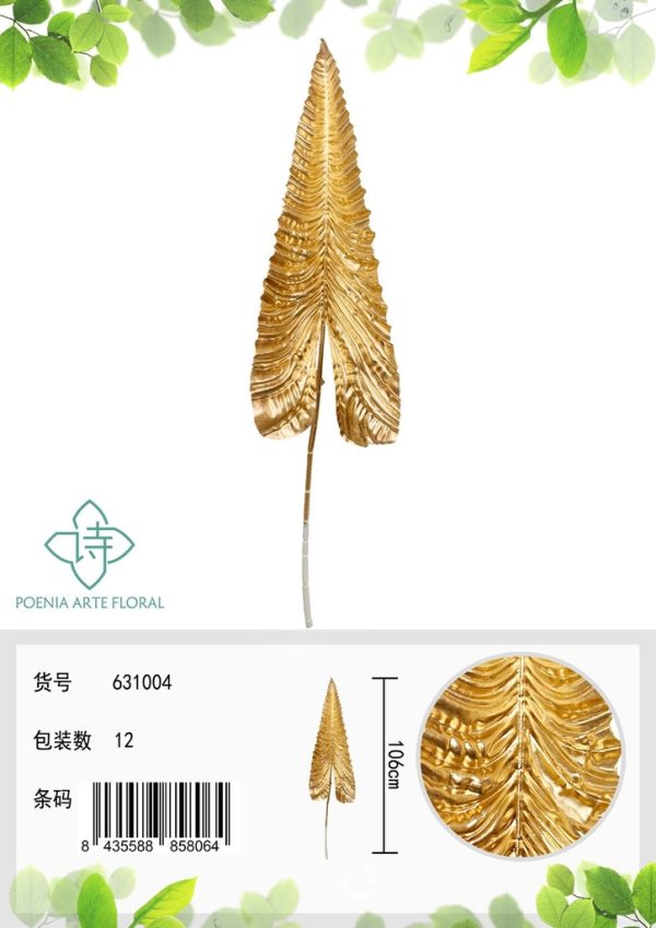 Planta artificial decorativa de oro 106cm para hogar