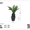 Planta artificial en maceta para decoración de interiores