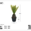 Planta artificial en maceta para decoración de interiores - Imagen 2