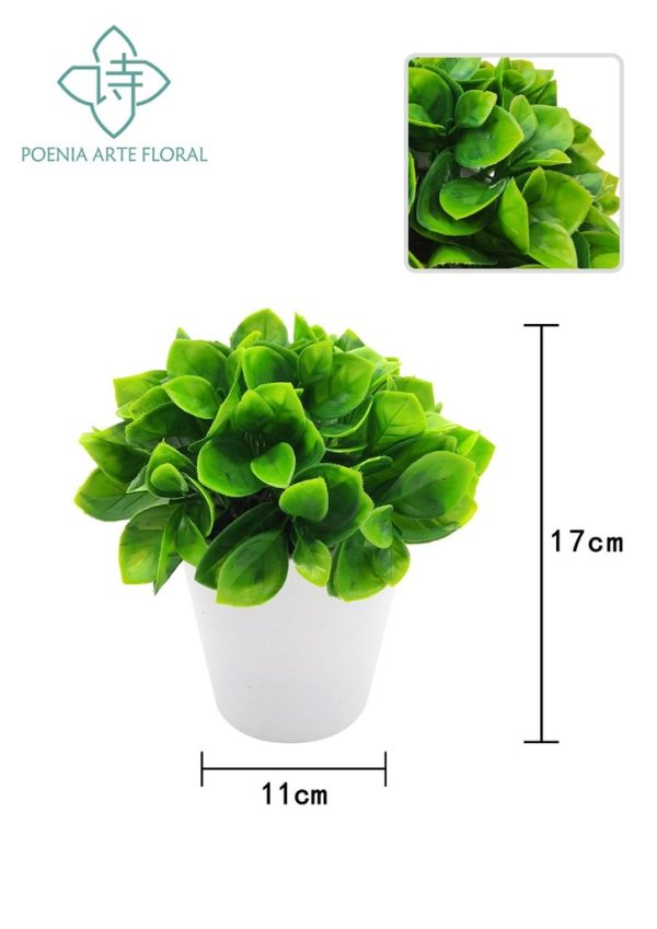 Planta artificial en maceta verde - Decoración de plantas