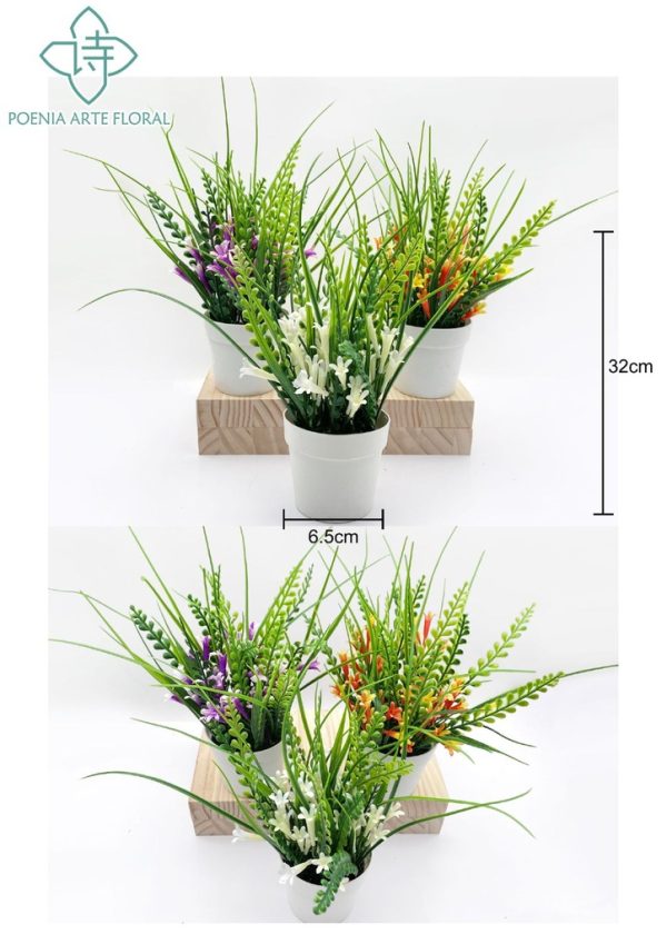 Planta artificial pequeña en maceta - Bonsái decorativo