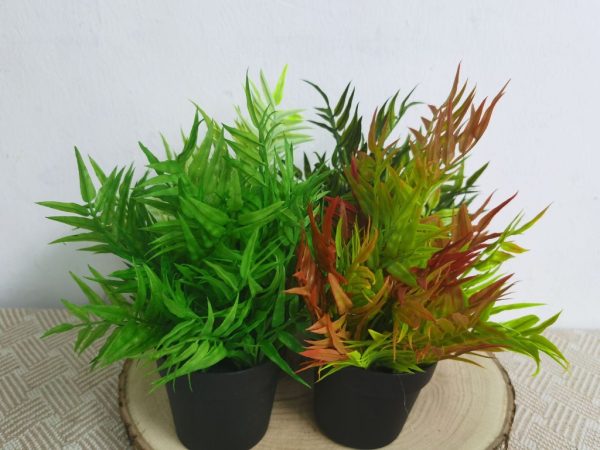 Planta artificial pequeña en maceta - Bonsái decorativo - Imagen 2