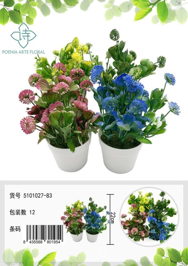 Planta artificial pequeña en maceta - Bonsái decorativo - Imagen 6