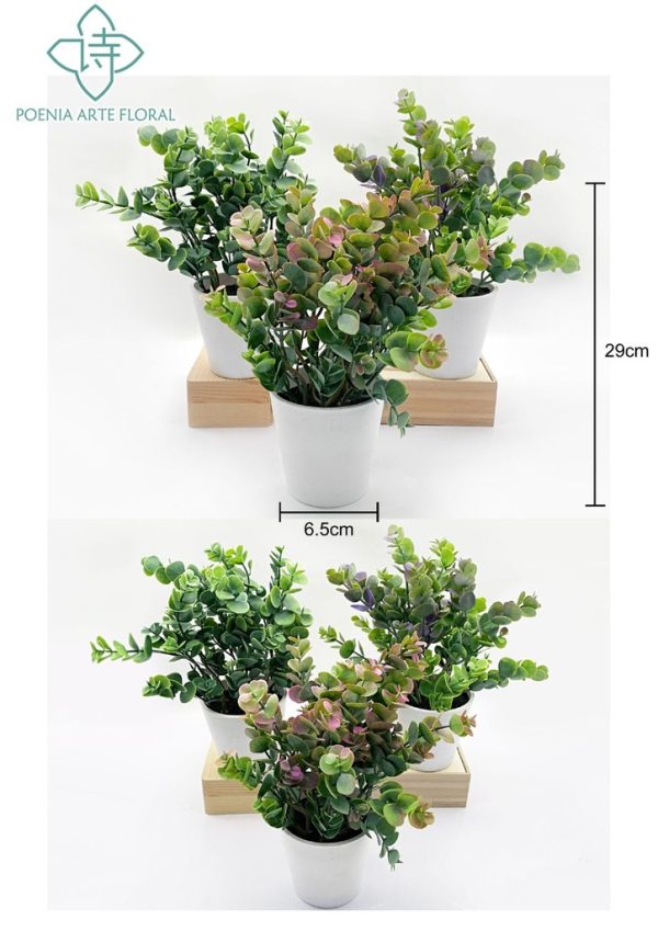 Planta artificial pequeña en maceta - Bonsái decorativo - Imagen 7