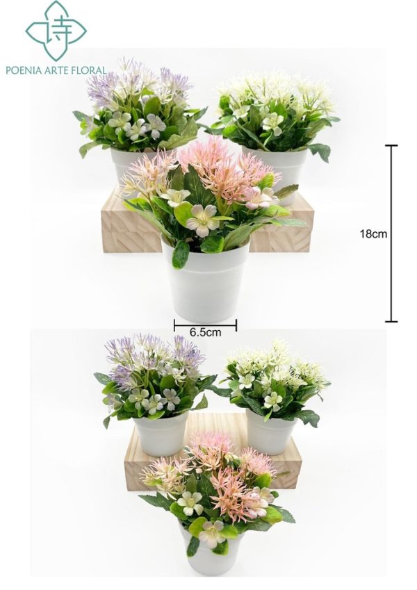 Planta artificial pequeña en maceta - Bonsái decorativo - Imagen 8