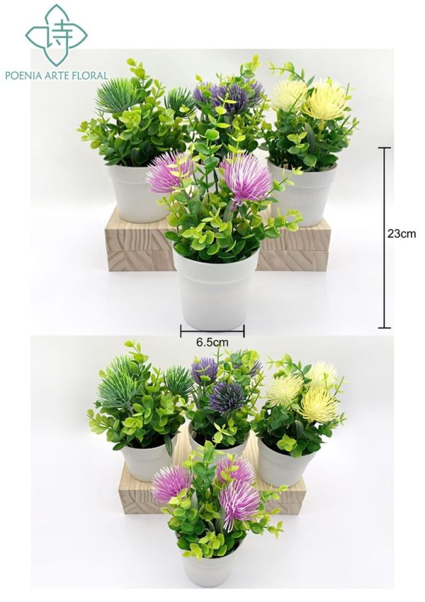 Planta artificial pequeña en maceta - Bonsái decorativo - Imagen 10