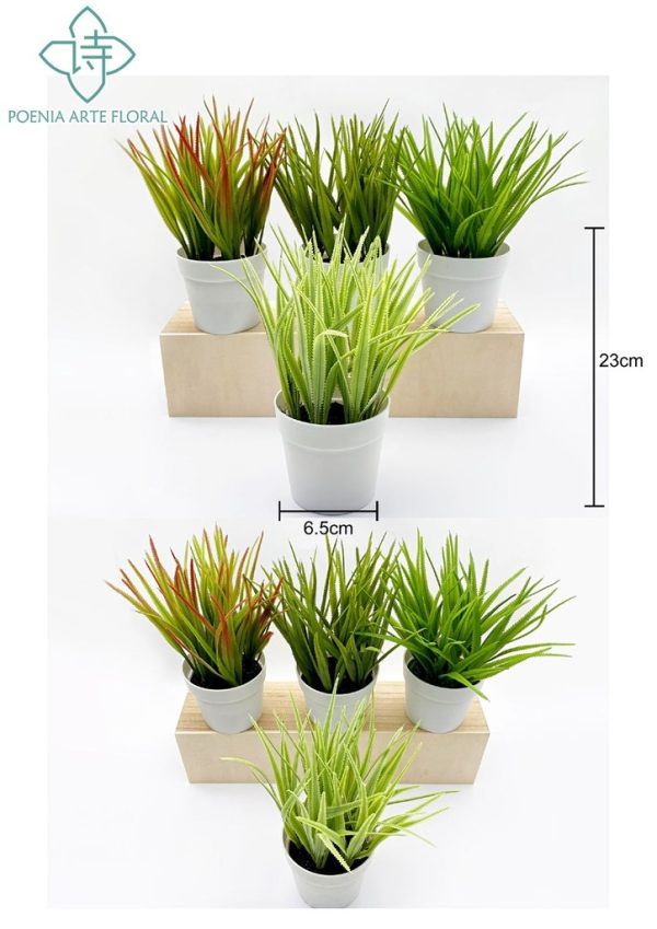 Planta artificial pequeña en maceta - Bonsái decorativo - Imagen 11