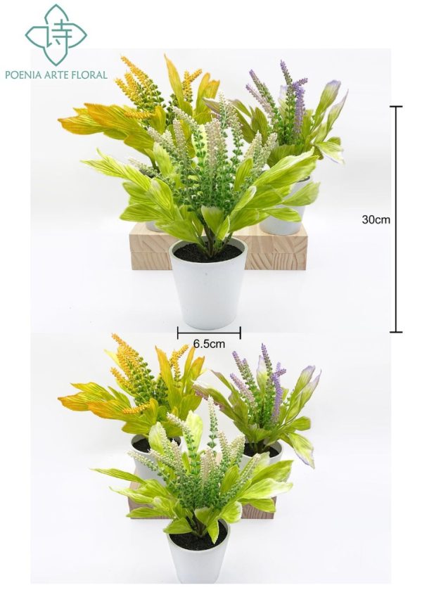 Planta artificial pequeña en maceta - Bonsái decorativo - Imagen 15