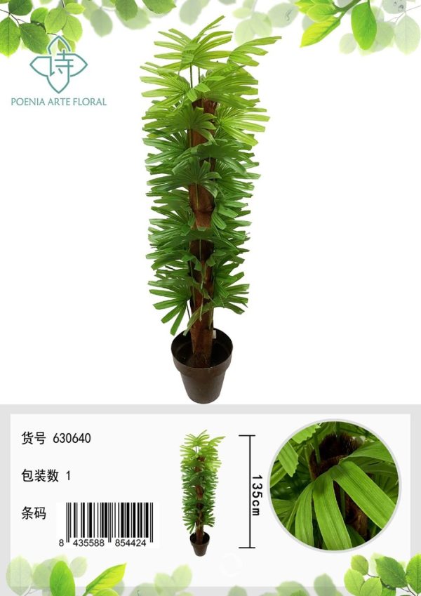 Planta de Palma de Follaje 135 cm - Plantas Decorativas
