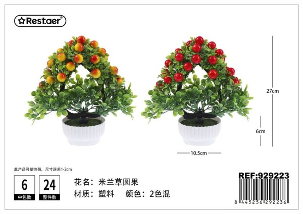 Plantas artificiales en maceta decorativa 27 cm - Jardinería y decoración