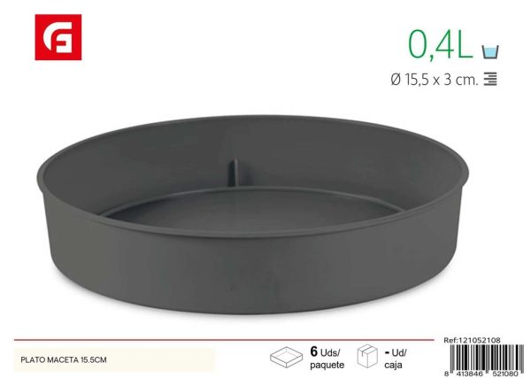 Plato de maceta 15.5 cm - Accesorios de macetas