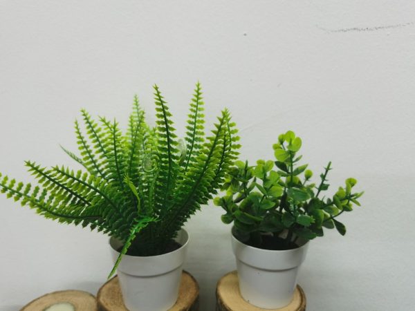 Pozuelo artificial - Pequeño macetero decorativo - Imagen 5
