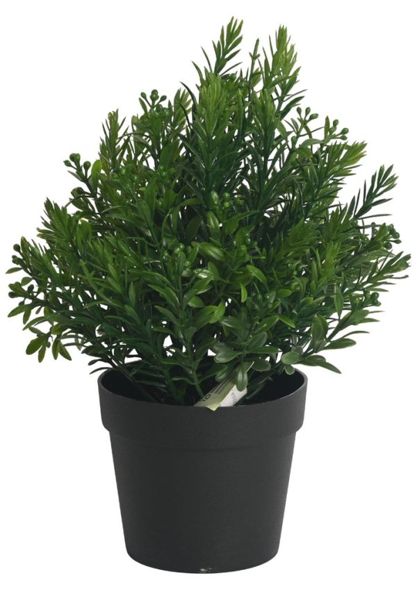 Pozuelo artificial con hojas pequeñas - Pequeño macetero decorativo