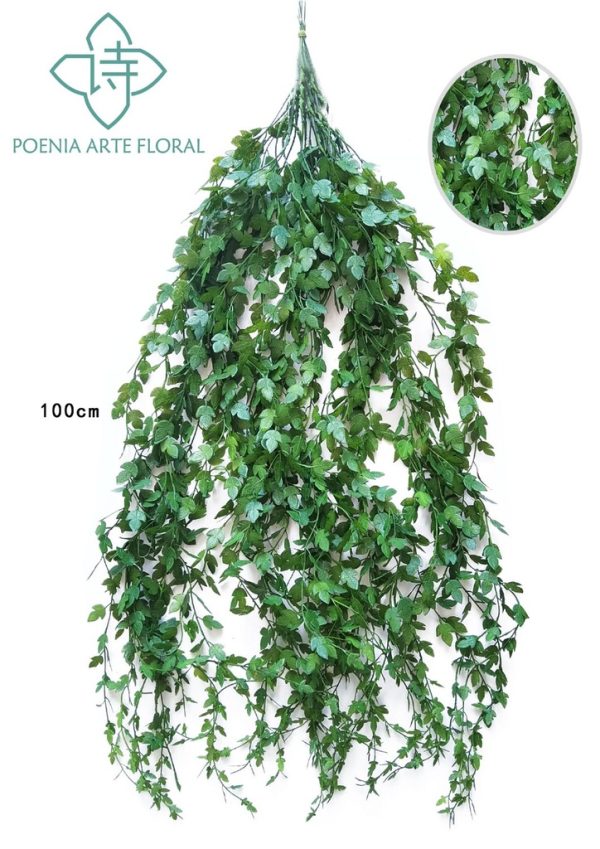 Rama artificial de batata con 5 bifurcaciones, verde oscuro
