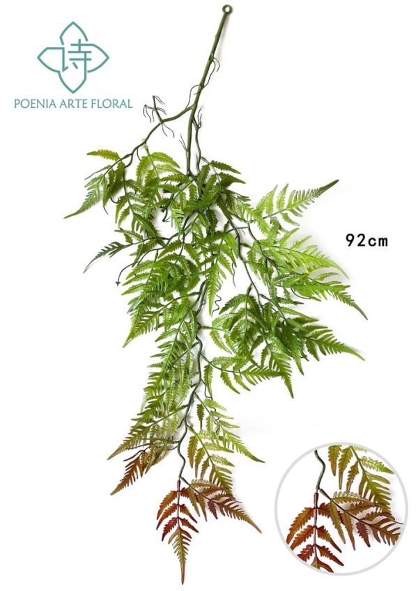 Rama artificial de cola de pez planta y flor artificial