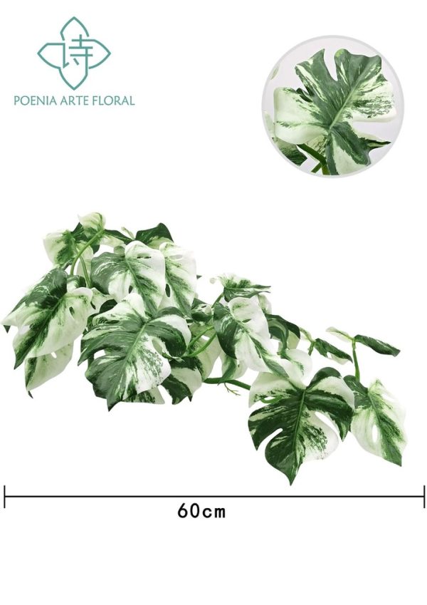 Rama colgante de hojas decorativa 28 para interiores