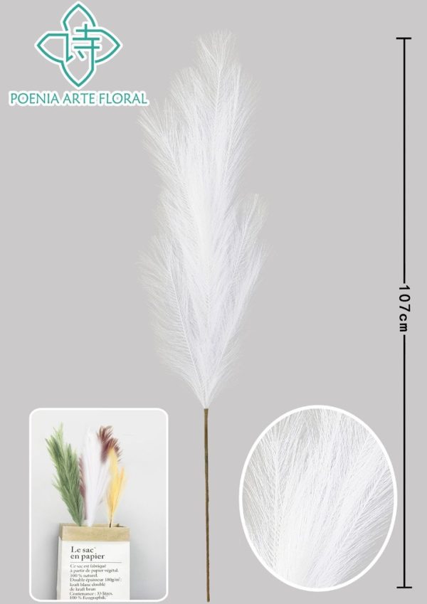 Rama de caña artificial alta de 107 cm - Decoración floral para hogar - Imagen 6