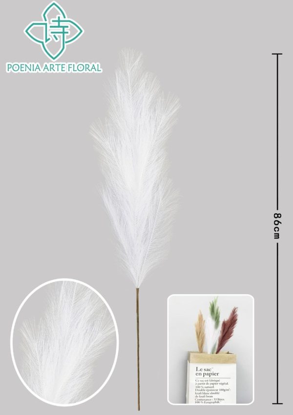 Rama de caña artificial media - Decoración floral para hogar - Imagen 5