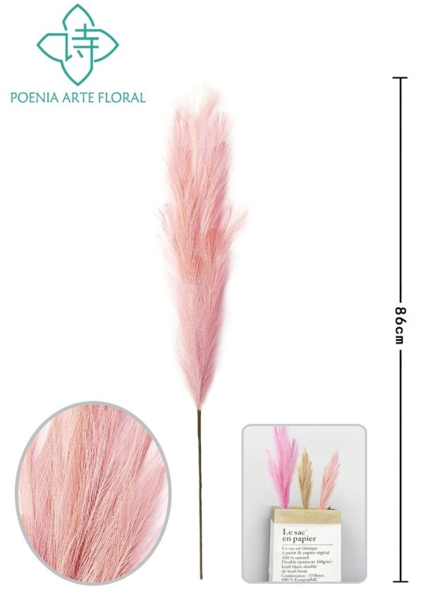 Rama de caña artificial media - Decoración floral para hogar - Imagen 6