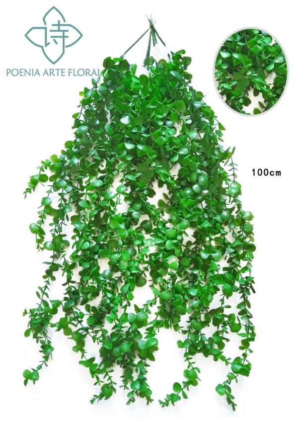 Rama de eucalipto artificial verde - Decoración de pared