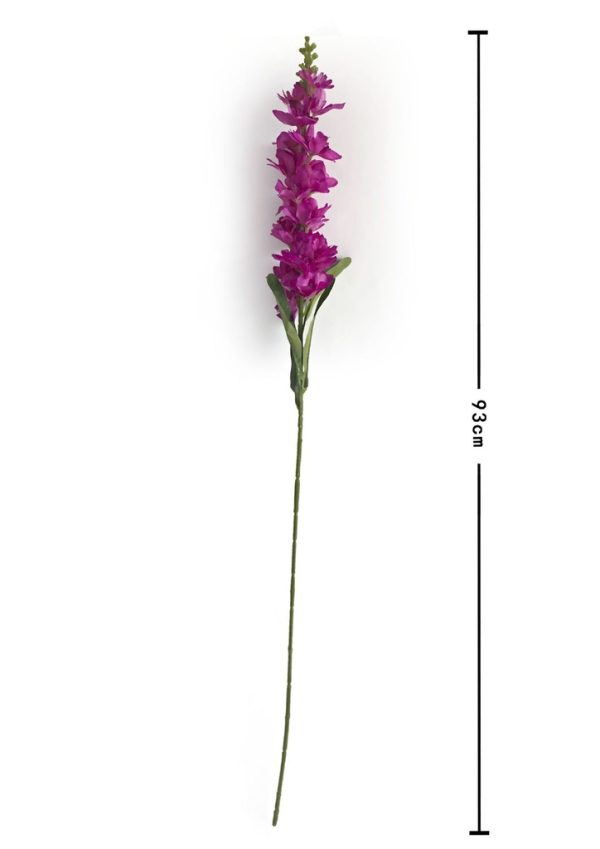 Rama de flor artificial de delphinium - Decoración floral para hogar