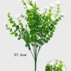 Rama de flores artificiales en color blanco - Decoración floral para hogar