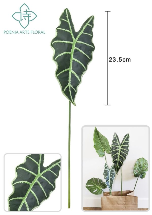 Rama de hoja de loto, 46 cm - Decoración artificial