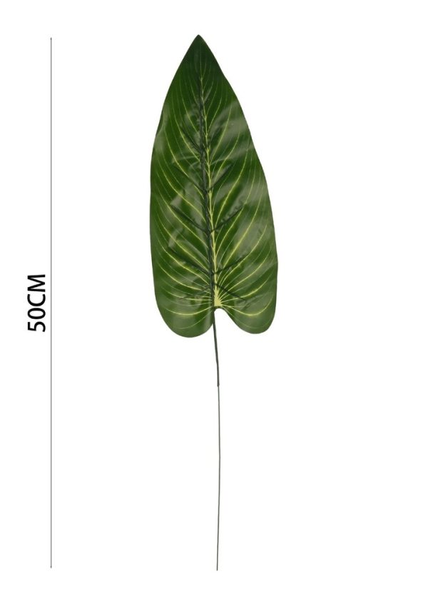 Rama de hoja verde artificial - Decoración de plantas artificiales