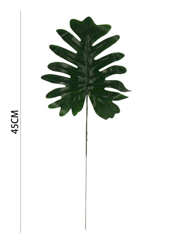 Rama de hoja verde artificial - Decoración de plantas artificiales - Imagen 2