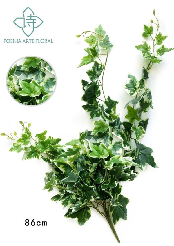 Rama de hojas de batata blanca 32" para decoraciones