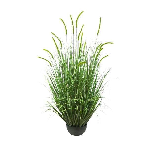Rama de juncos de tela con 17 hojas de 120 cm - Decoración vegetal - Imagen 2