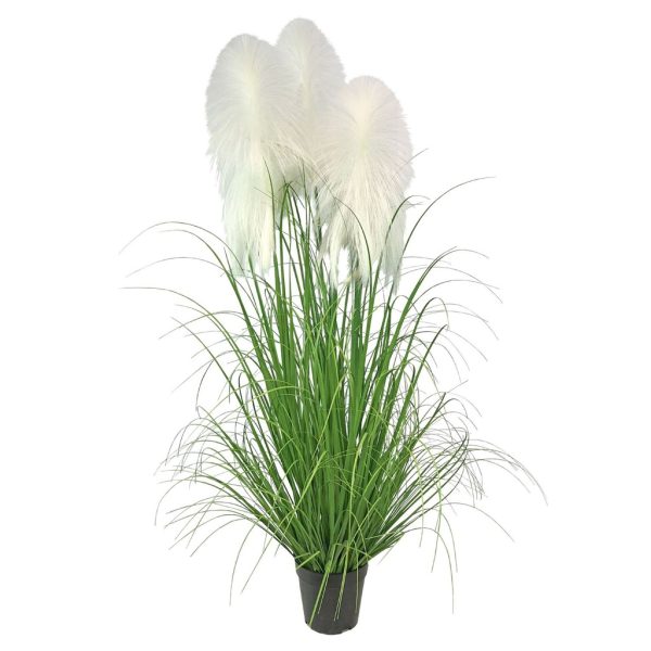 Rama de juncos de tela con 3 hojas de 120 cm - Decoración vegetal