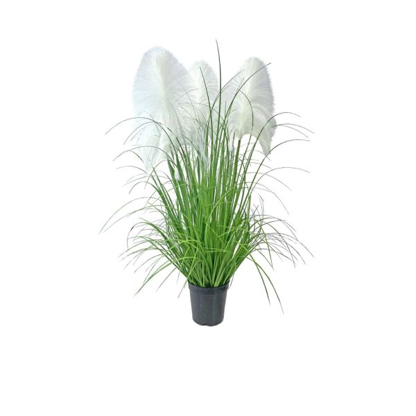 Rama de juncos de tela con 3 hojas de 90 cm - Decoración vegetal
