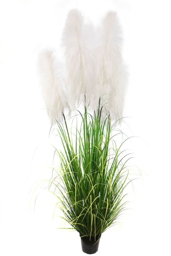 Rama de juncos de tela con 5 hojas de 150 cm - Decoración vegetal