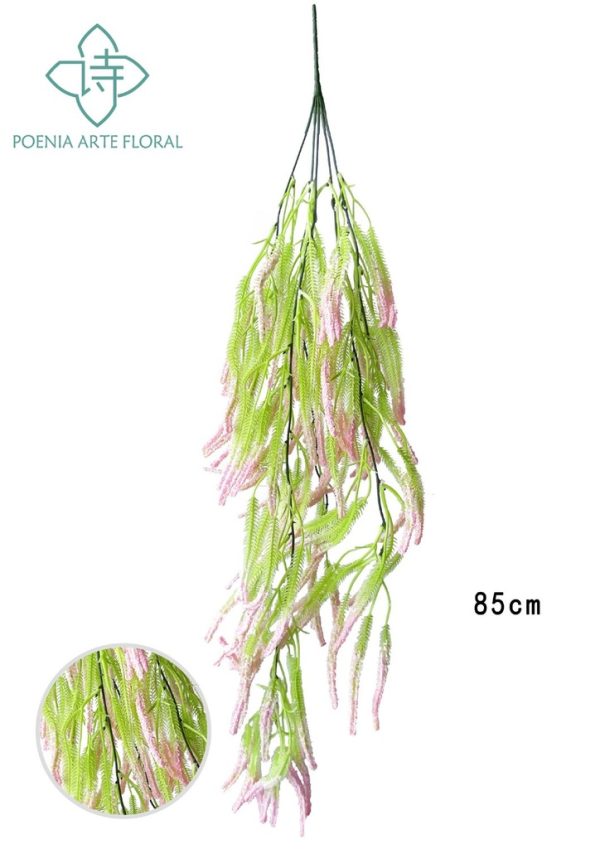 Rama de lavanda artificial de espuma para colgar - decoración de pared enredadera