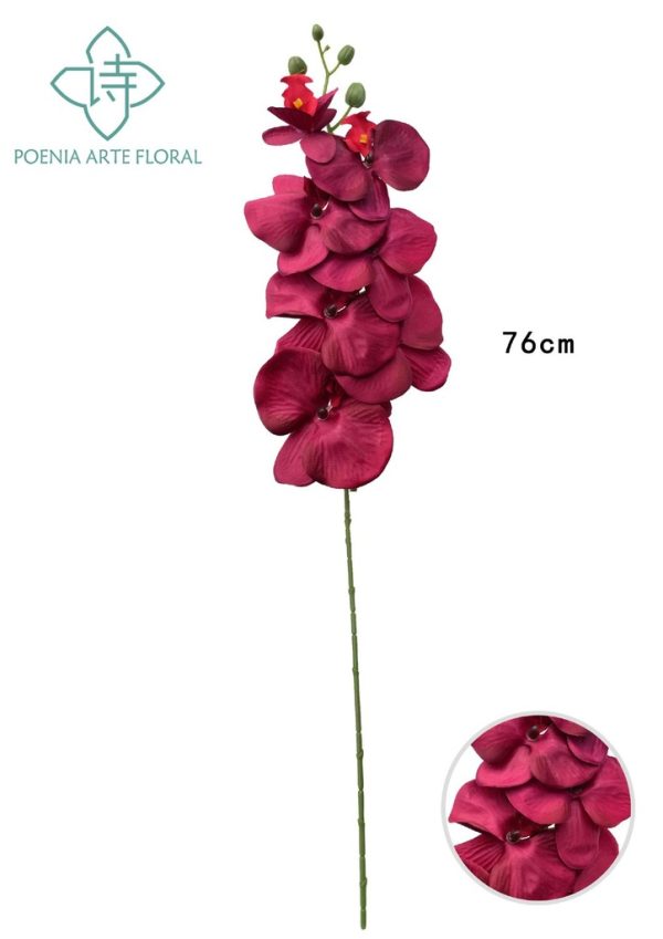 Rama de orquídeas de 7 cabezas - Flores artificiales decorativas