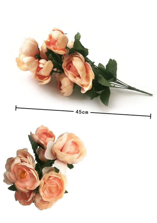 Ramo artificial de camelia 9 cabezas - Flores para ocasiones especiales