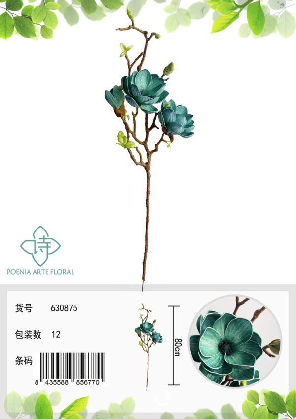 Ramo artificial de magnolia mediana - Nuevos lanzamientos