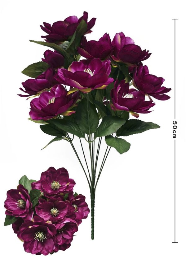Ramo de 11 cabezas de magnolias clásicas - Ramo decorativo - Imagen 4