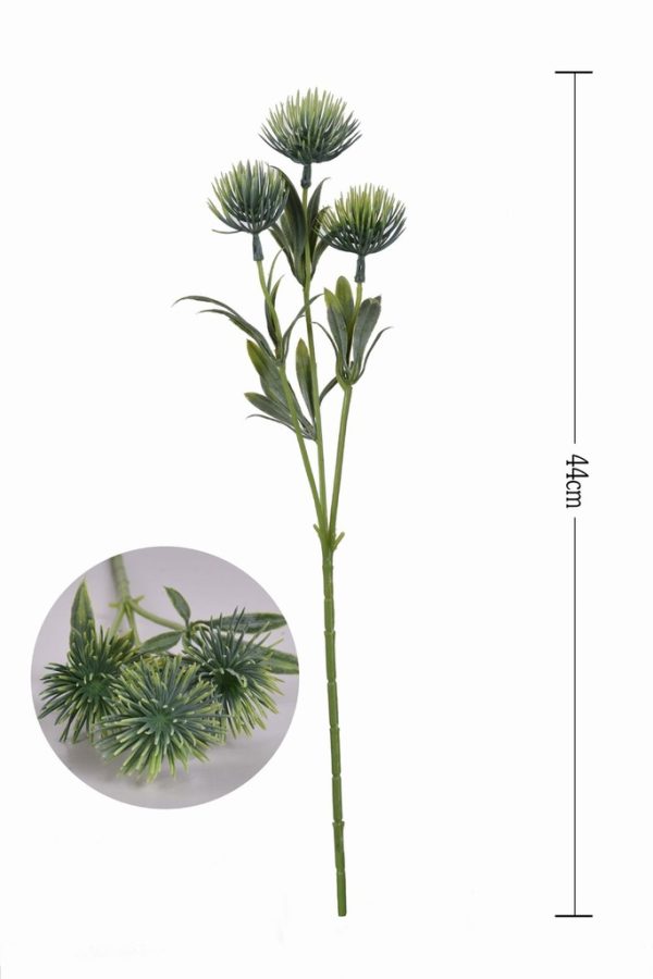 Ramo de 3 cabezas de plástico - Decoración floral - Imagen 2