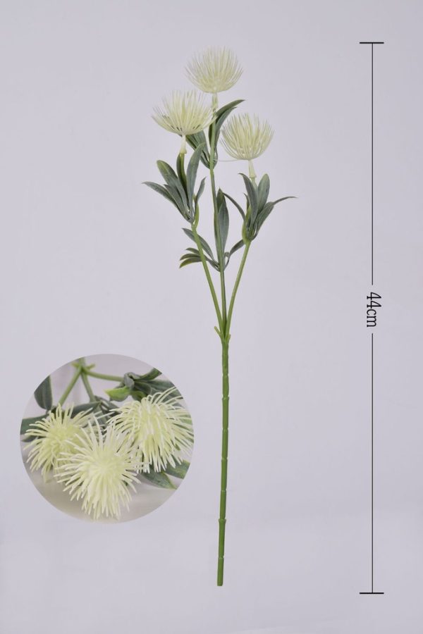 Ramo de 3 cabezas de plástico - Decoración floral - Imagen 4