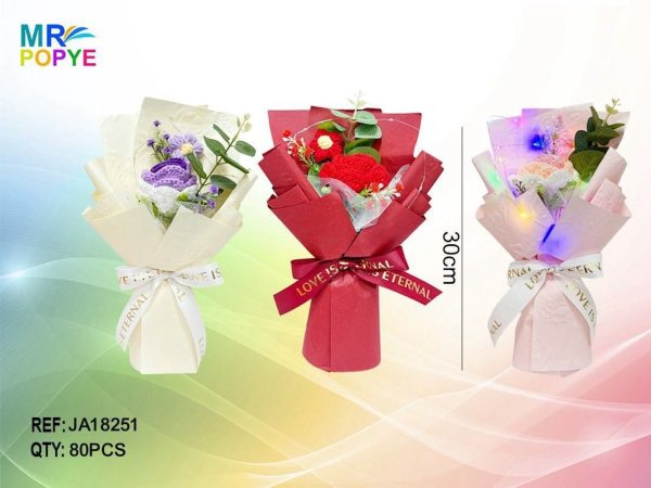 Ramo de flores artesanales con luz - Regalos para el día de la madre - Imagen 2