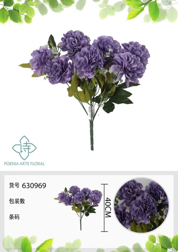 Ramo de flores artificiales - 630969 en color morado