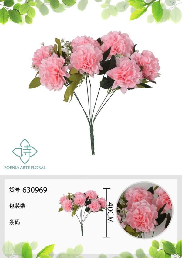 Ramo de flores artificiales - 630969 en color rosa