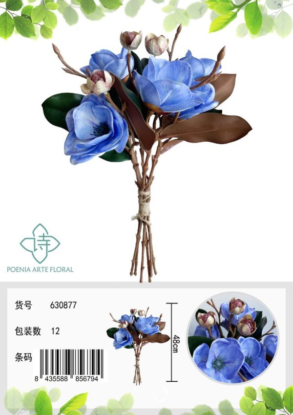 Ramo de flores artificiales - Bouquet de lirio fragante - Imagen 2