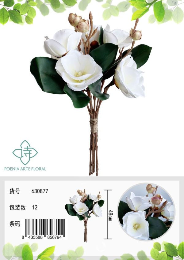 Ramo de flores artificiales - Bouquet de lirio fragante - Imagen 3