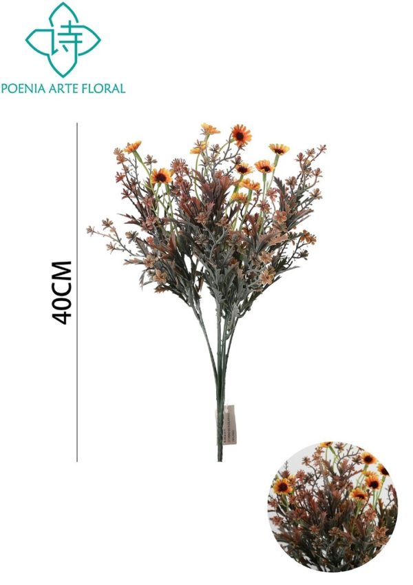Ramo de flores artificiales - Bouquet de margaritas retro