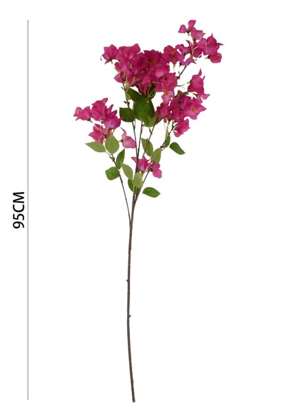 Ramo de flores artificiales - Bugambilia de 5 cabezas en 95 cm