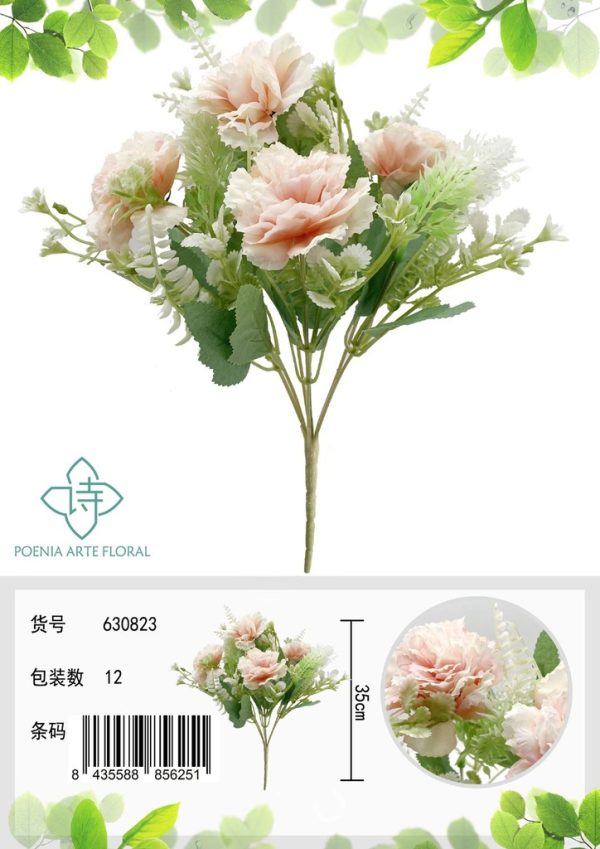 Ramo de flores artificiales - Clavel de abeto