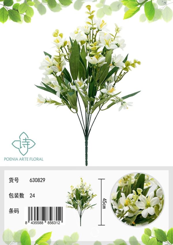 Ramo de flores artificiales - Decoración floral - Imagen 4